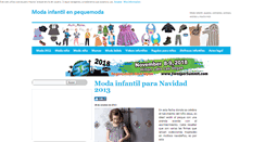 Desktop Screenshot of pequemoda.net